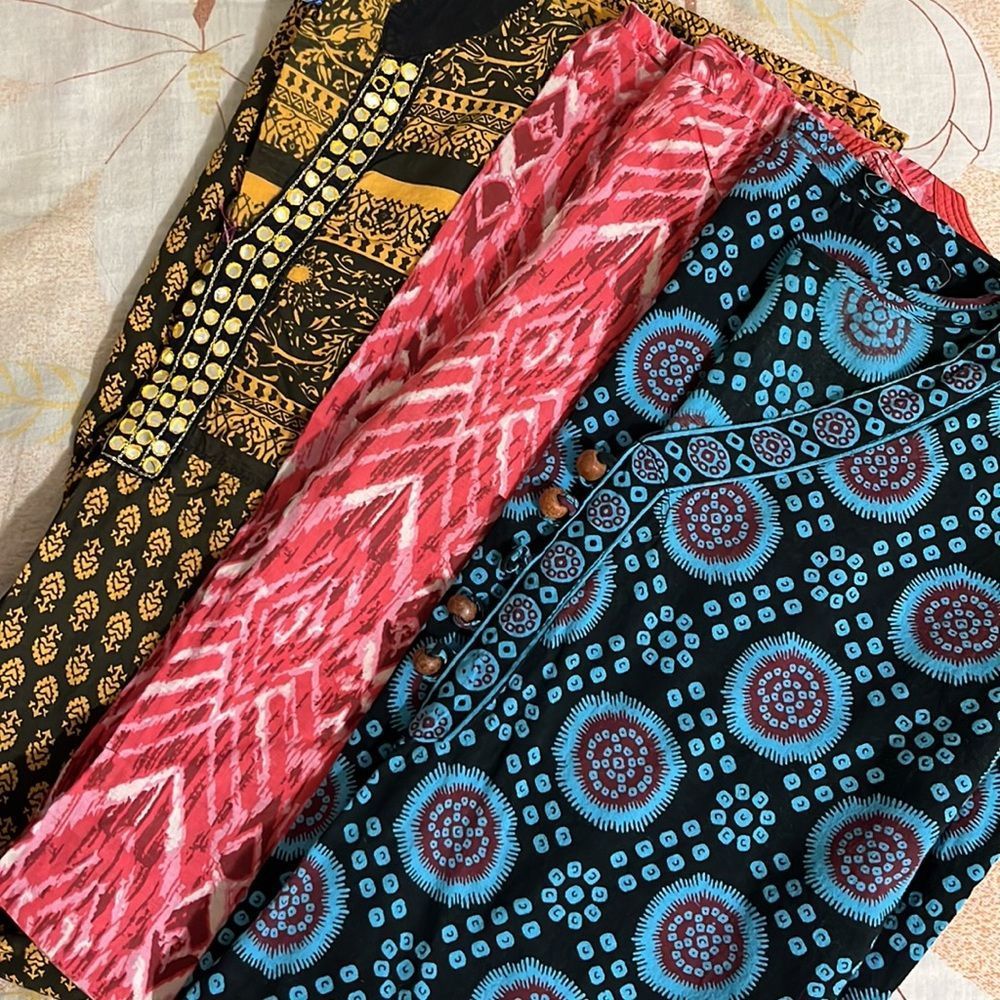 💜Three Indian Kurtis. Size:34 - Picture 1 of 7